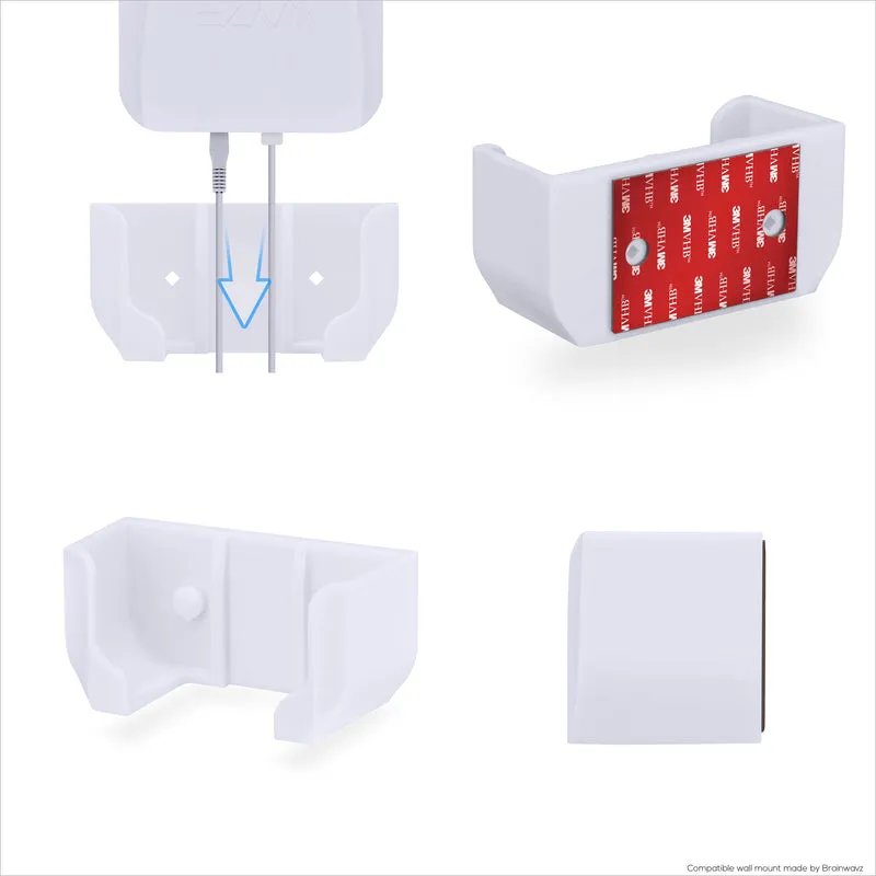 Schraubenlose Wandhalterung für Wyze WiFi 6 AX3000 Mesh-Router, starker VHB-Kleber, einfach zu installieren, reduziert Störungen und erhöht die Reichweite, Montage zum Aufkleben und Einschrauben