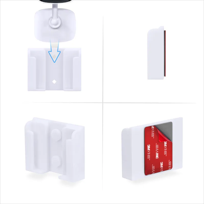 2er-Pack selbstklebende Wandhalterung für C100 TP-Link Tapo-Kamera, einfach zu installierende Halterung, kein Durcheinander, reduziert tote Winkel und verbesserte Sicht, Installation zum Aufkleben und Einschrauben