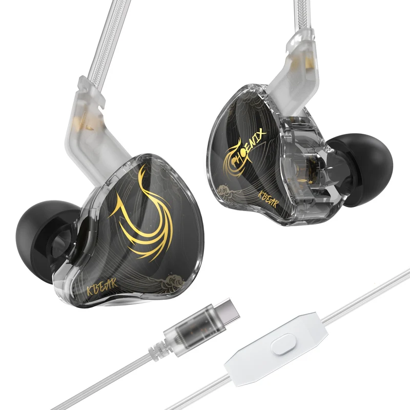 【KBEAR Phoenix——Clearance】10mm DD with Double Magnet and PET Diaphragm IEM in Ear Monitors