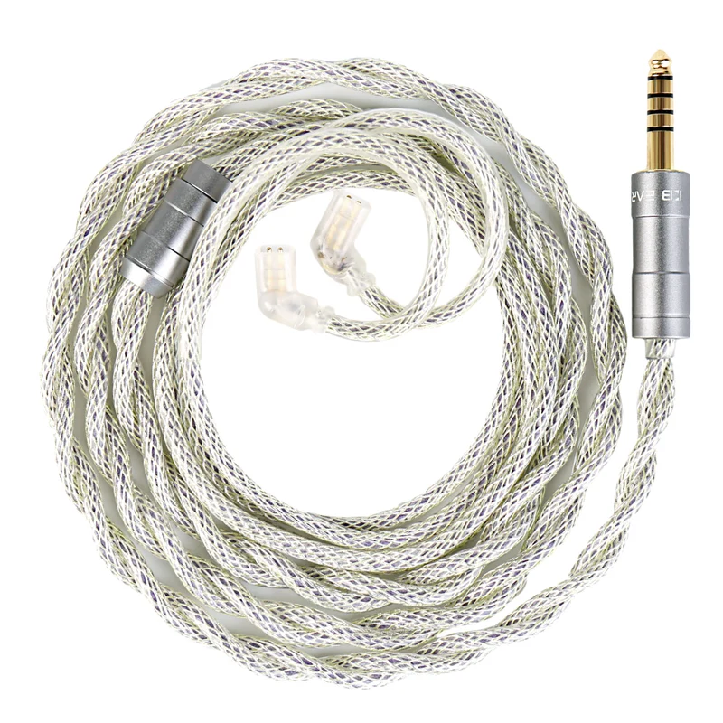 【KBEAR HunYuan——Clearance】Quad-Material Fusion, High-Resolution HiFi Upgrade Cable Pure Silver+OCC+Alloy Copper+Silver-plated, 173 Core 1.2m Long