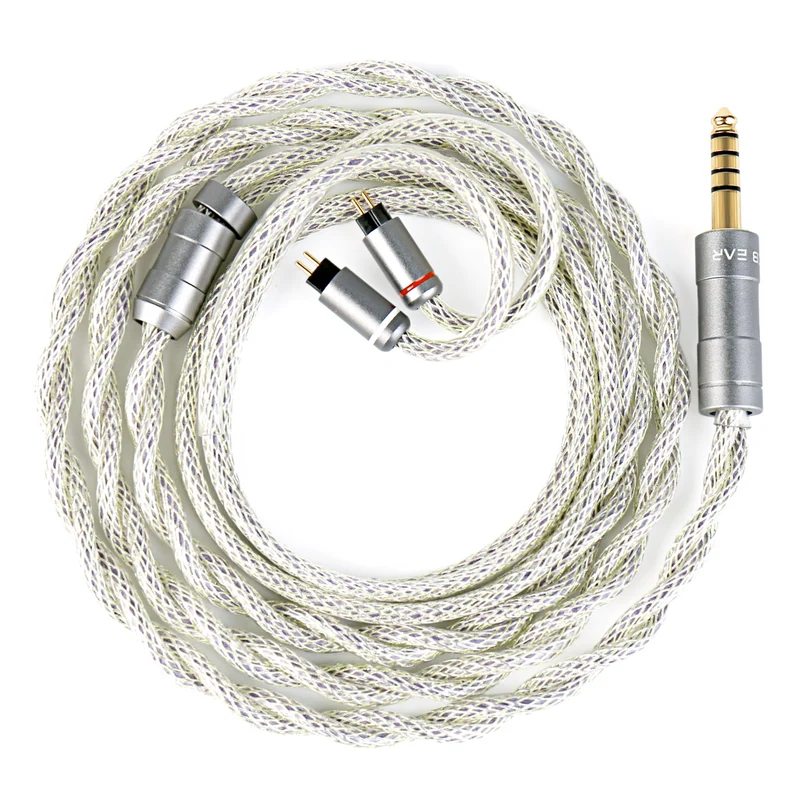 【KBEAR HunYuan——Clearance】Quad-Material Fusion, High-Resolution HiFi Upgrade Cable Pure Silver+OCC+Alloy Copper+Silver-plated, 173 Core 1.2m Long