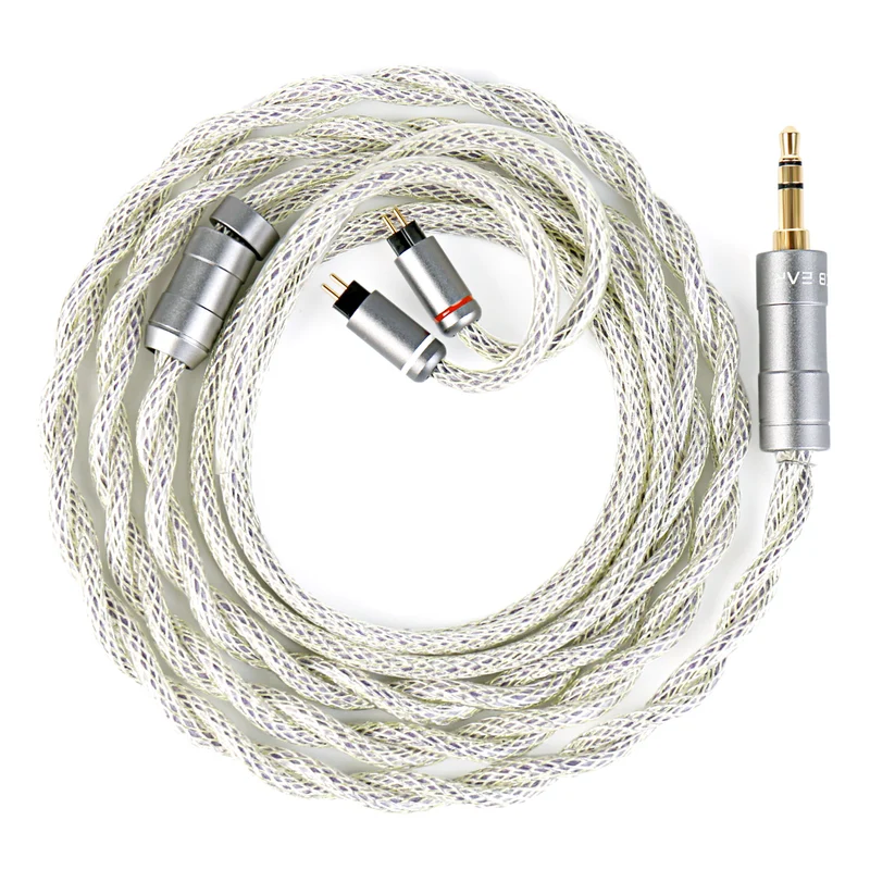 【KBEAR HunYuan——Clearance】Quad-Material Fusion, High-Resolution HiFi Upgrade Cable Pure Silver+OCC+Alloy Copper+Silver-plated, 173 Core 1.2m Long