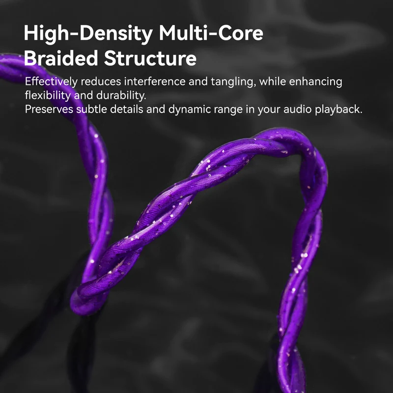 【KBEAR Zi Xiao】201-core Hybrid Braided Structure Earphone Upgraded Cable