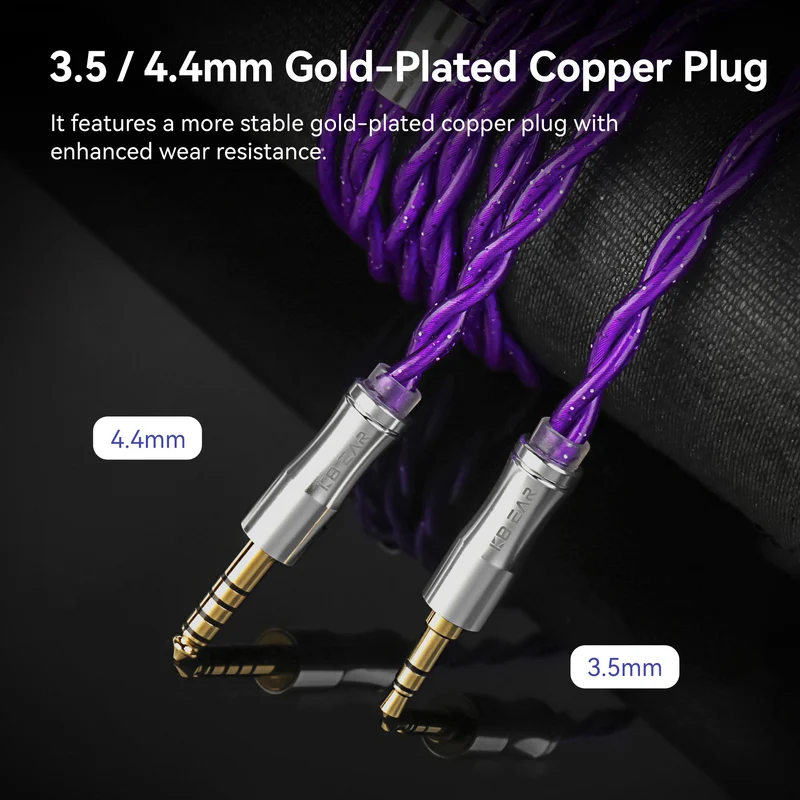 【KBEAR Zi Xiao】201-core Hybrid Braided Structure Earphone Upgraded Cable