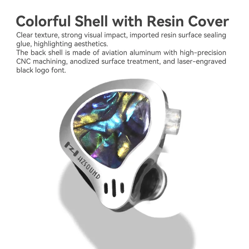【HZSOUND GINKGO】Dual-Driver HiFi Earphones, PVD-coated Composite Diaphragm Piezoelectric Ceramic Driver