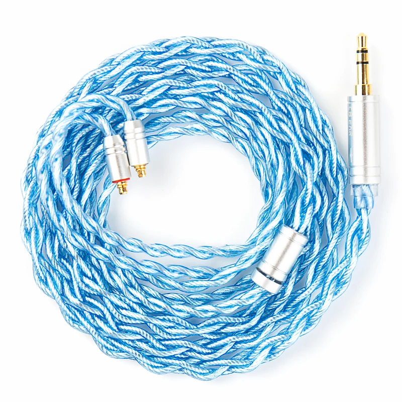 【KBEAR Palm Thunder——Clearance】7N 4-Strand OCC Single Crystal Copper Silver-Plated Earphone Upgrade Cable
