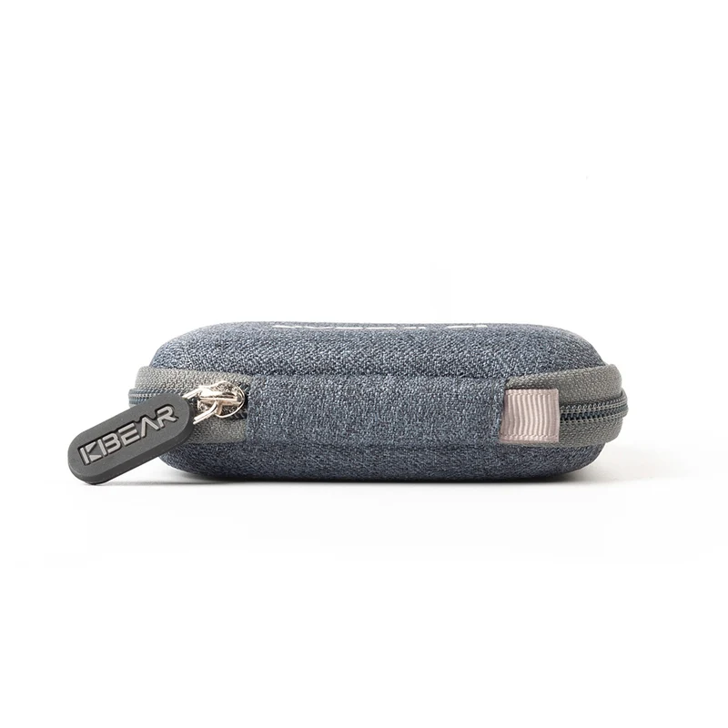 【KBEAR Earphone Case Gunny Bag】 Fabric Material, Internal Mesh Pocket, Rope Loop, Zipper Design, Anti-Squeeze