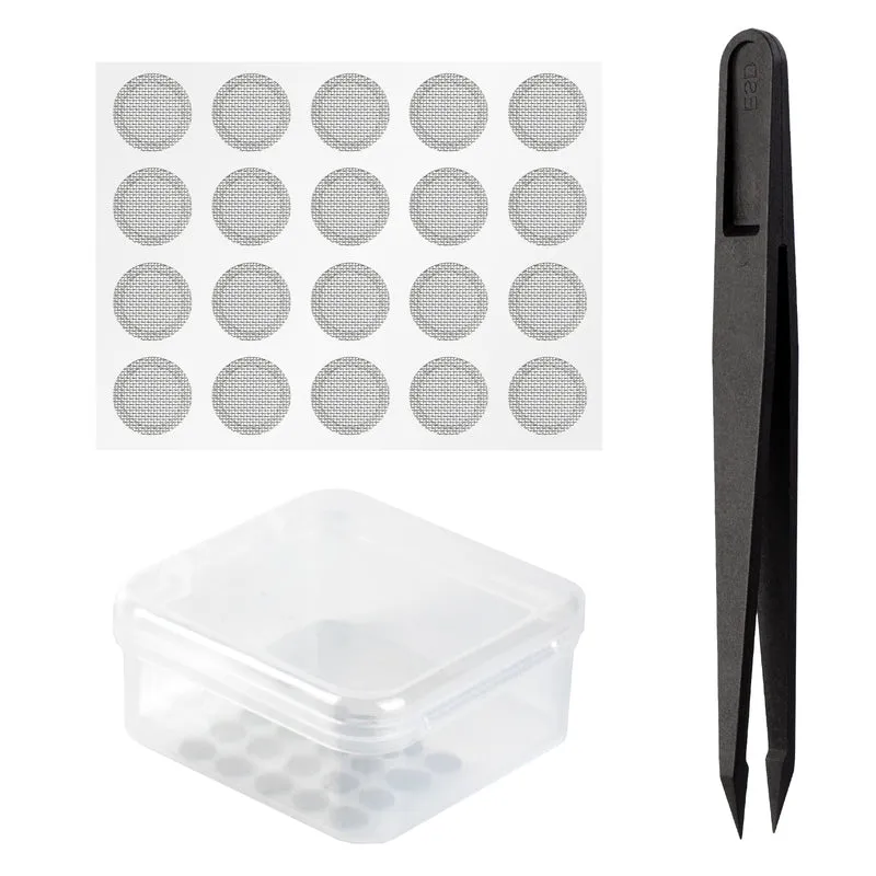 【CCZ Tuning Mesh Silver Earbuds Filters】in-Ear Headphones Protective Filter Mesh, Acoustic Mesh 10 Pairs