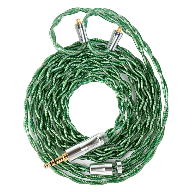 【KBEAR AegisWire】High-purity Silver-plated OFC HiFi headphone Upgrade Cable 3.5mm 4.4mm, 1.2m Long