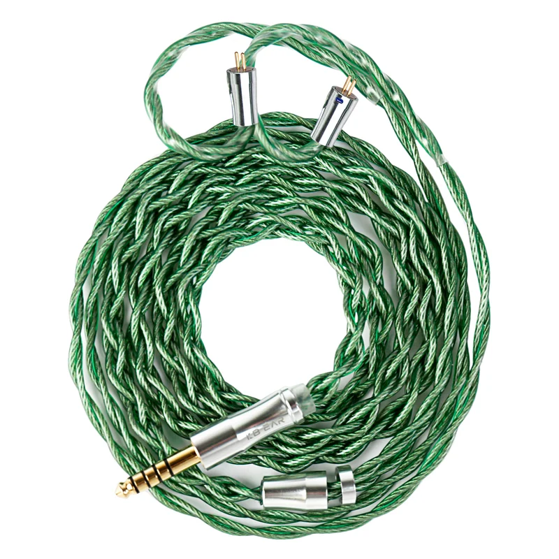 【KBEAR AegisWire】High-purity Silver-plated OFC HiFi headphone Upgrade Cable 3.5mm 4.4mm, 1.2m Long
