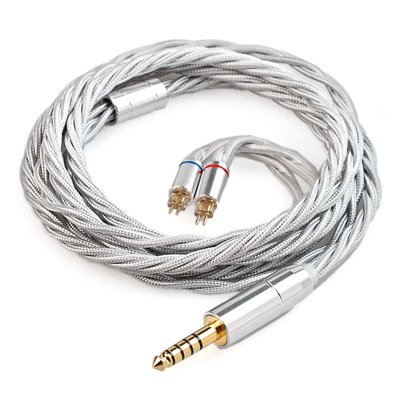 【KBEAR ST20——Clearance】 Upgraded Cable Silver-Plated OCC Mixed Alloy Cable Shielded by OFC, 1.2m Long