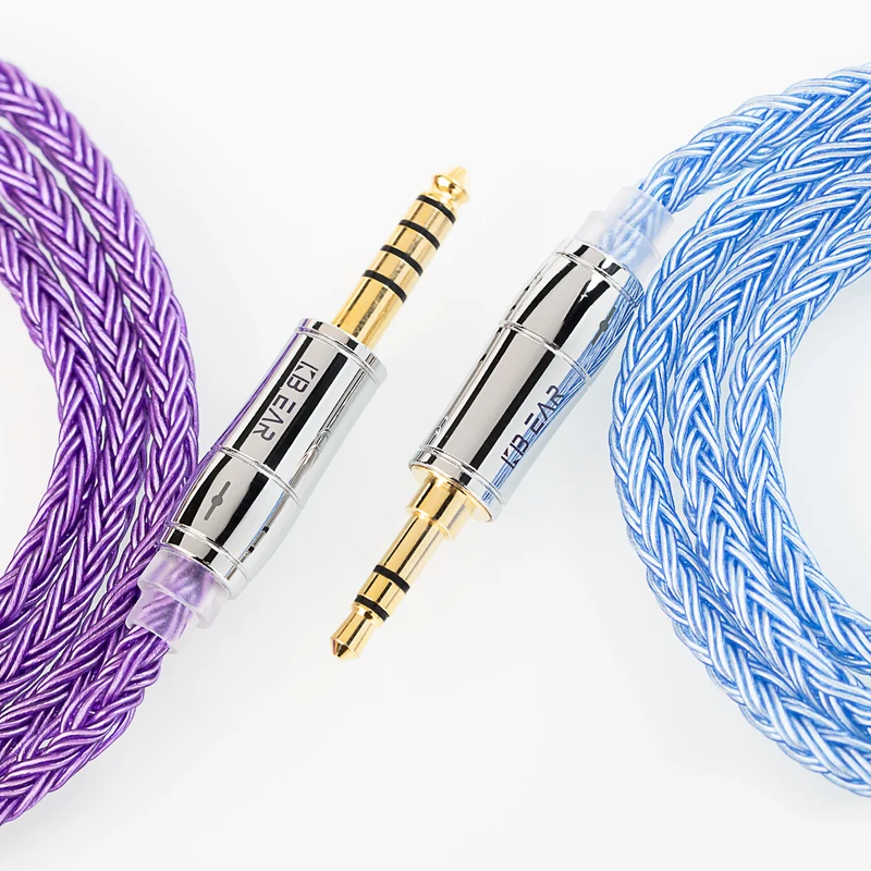 【KBEAR ST18】16-Core Oxygen-free Copper Silver-plated Upgraded Cable 1.2M Long