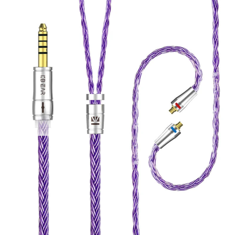 【KBEAR ST18】16-Core Oxygen-free Copper Silver-plated Upgraded Cable 1.2M Long