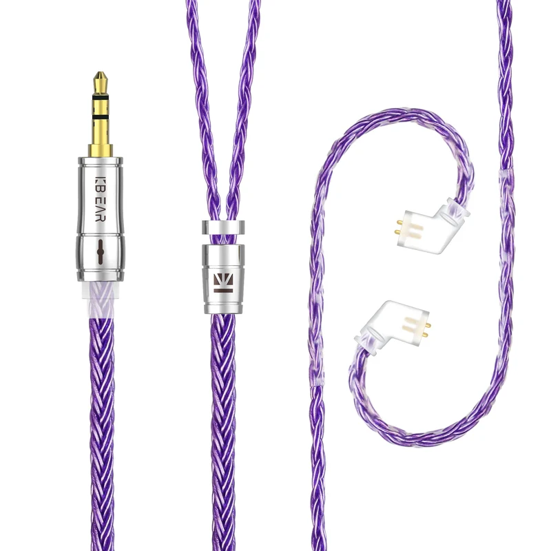 【KBEAR ST18】16-Core Oxygen-free Copper Silver-plated Upgraded Cable 1.2M Long