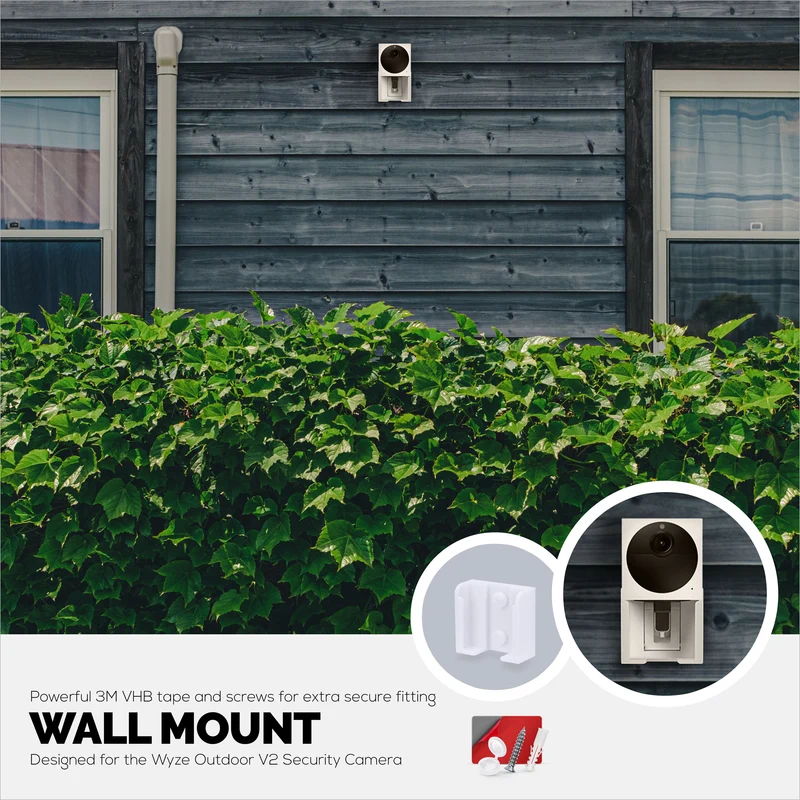 Wandhalterung für die Überwachungskamera Wyze Cam Outdoor v2, einfach zu installierende Halterung, reduziert tote Winkel und Unordnung