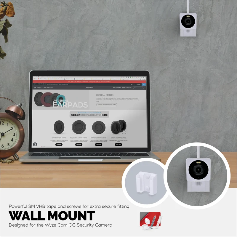 Wandhalterung für WYZE Cam OG 1080p-WLAN-Kamera für den Innen- und Außenbereich, Halterung für Überwachungskameras, reduziert tote Winkel und Unordnung