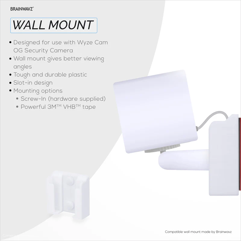 Wandhalterung für WYZE Cam OG 1080p-WLAN-Kamera für den Innen- und Außenbereich, Halterung für Überwachungskameras, reduziert tote Winkel und Unordnung