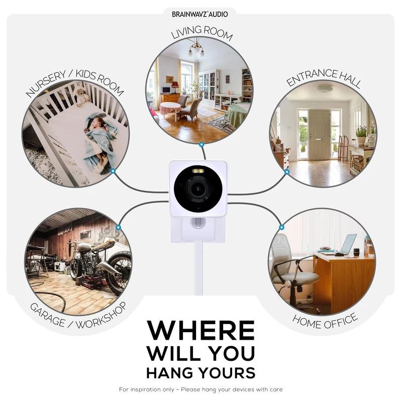 Wandhalterung für WYZE Cam OG 1080p-WLAN-Kamera für den Innen- und Außenbereich, Halterung für Überwachungskameras, reduziert tote Winkel und Unordnung