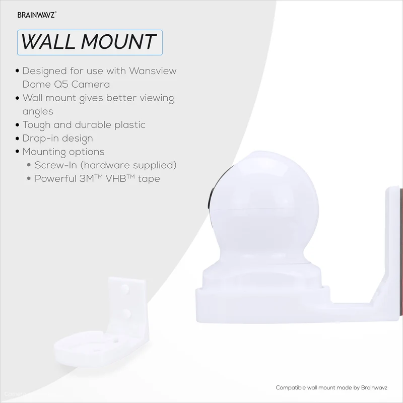 Wandhalterung für Wansview Dome Q5 Smart-Überwachungskamera, individuell gestaltete Halterung, reduziert tote Winkel und Unordnung