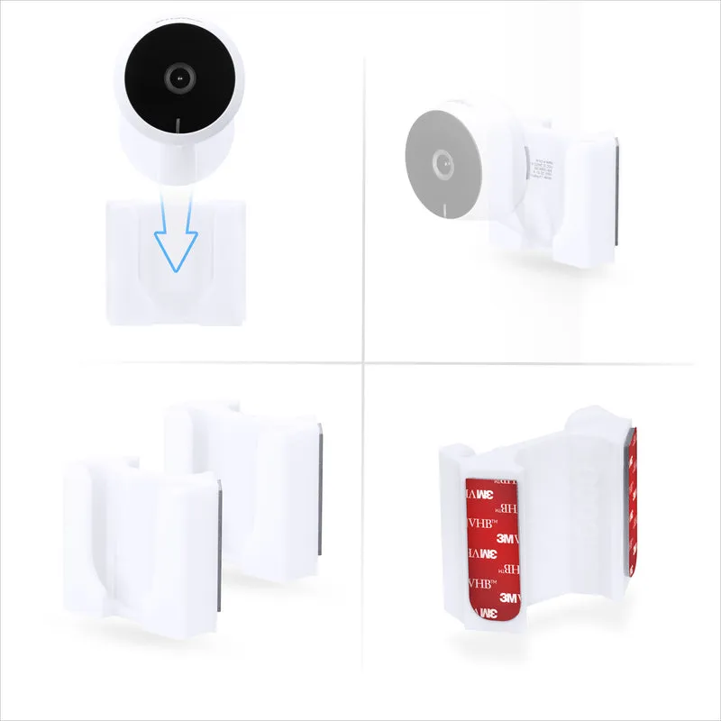 Eckwandhalterung für LaView LV-PWF1 1080P HD-Innenkamera, selbstklebende Sicherheitskamera-Halterung, reduziert tote Winkel und Unordnung, selbstklebend und einschraubbar