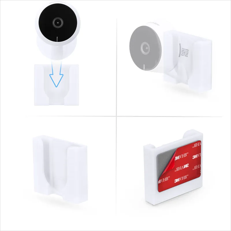Pemasangan Dinding untuk Kamera Dalaman HD LaView LV-PWF1 1080P HD, Pendakap Pemegang Cam Keselamatan Pelekat, Kurangkan Bintik Buta & Kekacauan, Pelekat & Pemasangan Skru Dalam