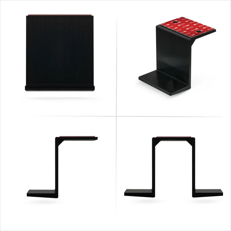 Kembar Di Bawah Meja Komputer riba & Pemegang Peranti Lekapkan, Pelekat & Skru Masuk, Peranti sehingga 3" Seperti Komputer Kecil Komputer riba Macbook Permukaan Papan Kekunci Penghala Modem Kotak Kabel Suis Rangkaian & Banyak Lagi
