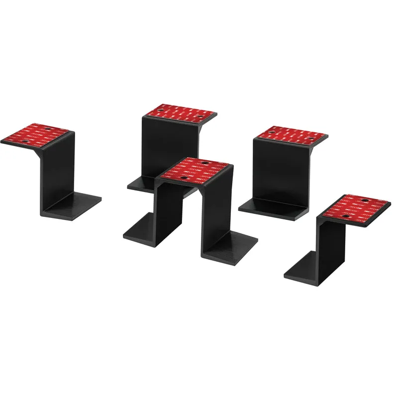 Kembar Di Bawah Meja Komputer riba & Pemegang Peranti Lekapkan, Pelekat & Skru Masuk, Peranti sehingga 3" Seperti Komputer Kecil Komputer riba Macbook Permukaan Papan Kekunci Penghala Modem Kotak Kabel Suis Rangkaian & Banyak Lagi
