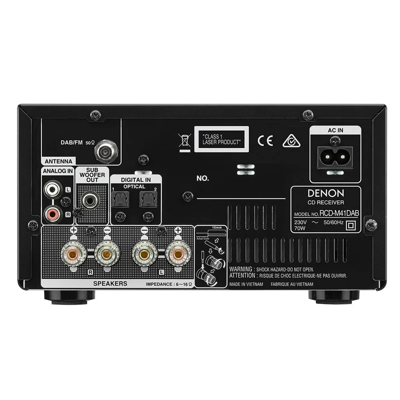 RCD-M41DAB Zwart - Outlet