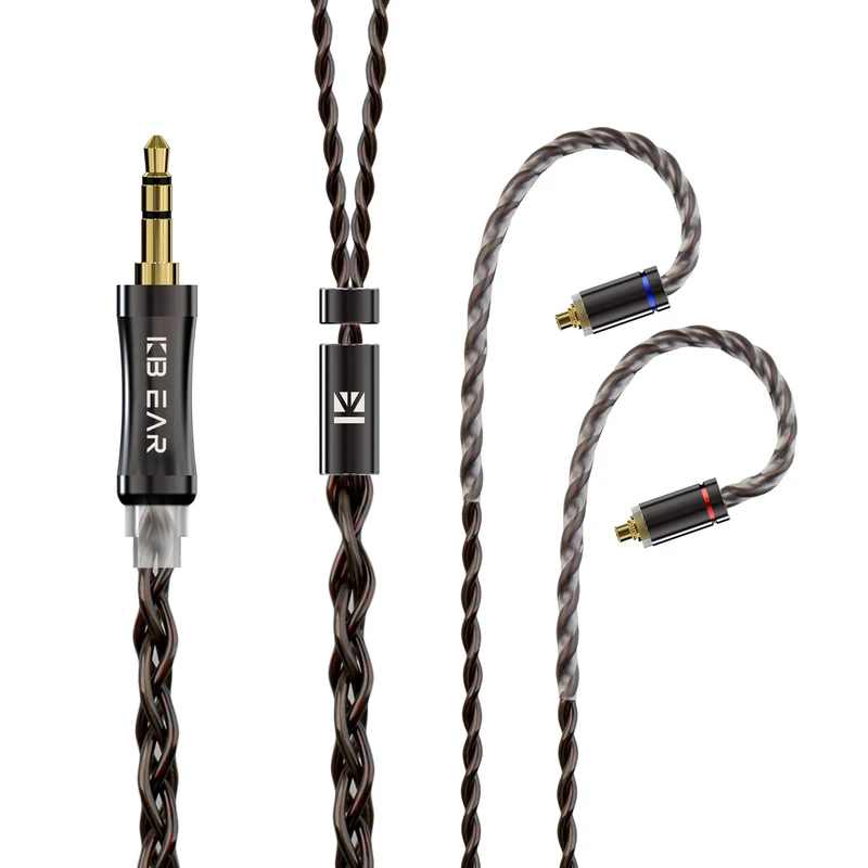【KBEAR ST7——Clearance】4 Cores 4N OFC Mixed Silver-plated OFC Upgraded Cables 1.2m Long