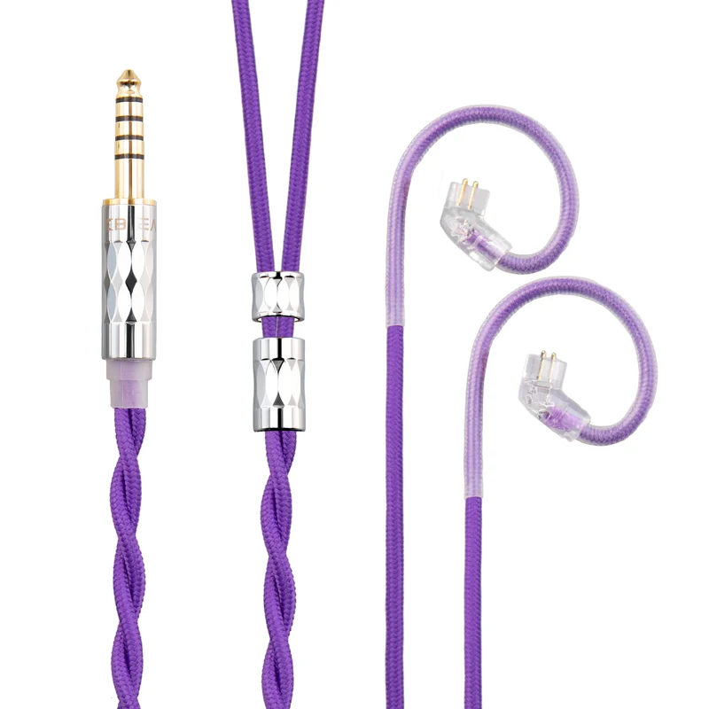 【KBEAR ST5——Clearance】4N Pure Silver + 4N OFC Mixed Upgraded Cable 1.2m Long