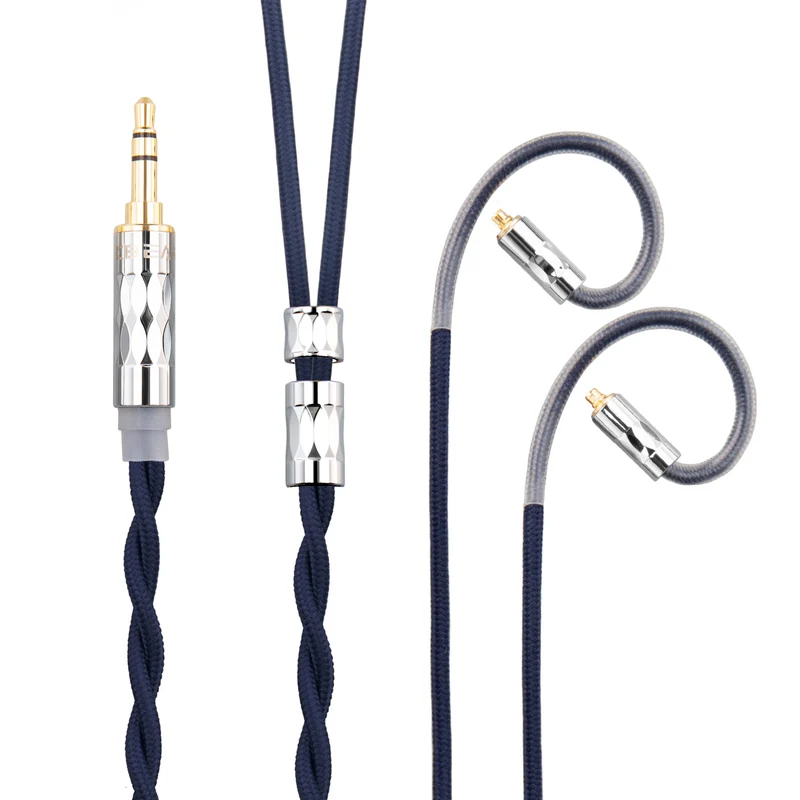 【KBEAR ST5——Clearance】4N Pure Silver + 4N OFC Mixed Upgraded Cable 1.2m Long