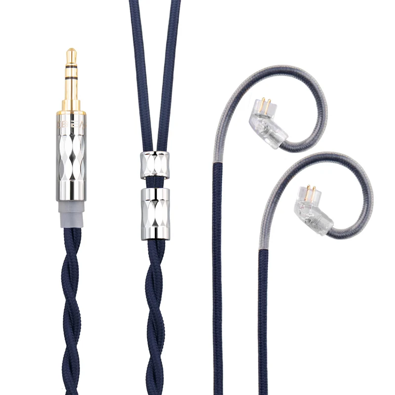 【KBEAR ST5——Clearance】4N Pure Silver + 4N OFC Mixed Upgraded Cable 1.2m Long