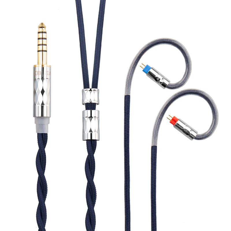 【KBEAR ST5——Clearance】4N Pure Silver + 4N OFC Mixed Upgraded Cable 1.2m Long