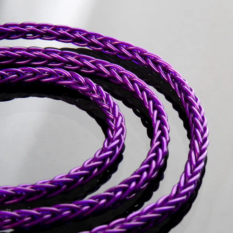 【KBEAR Enma——Clearance】 OFC Upgraded Cable 8-core Litz structure Purple 1.2m Long