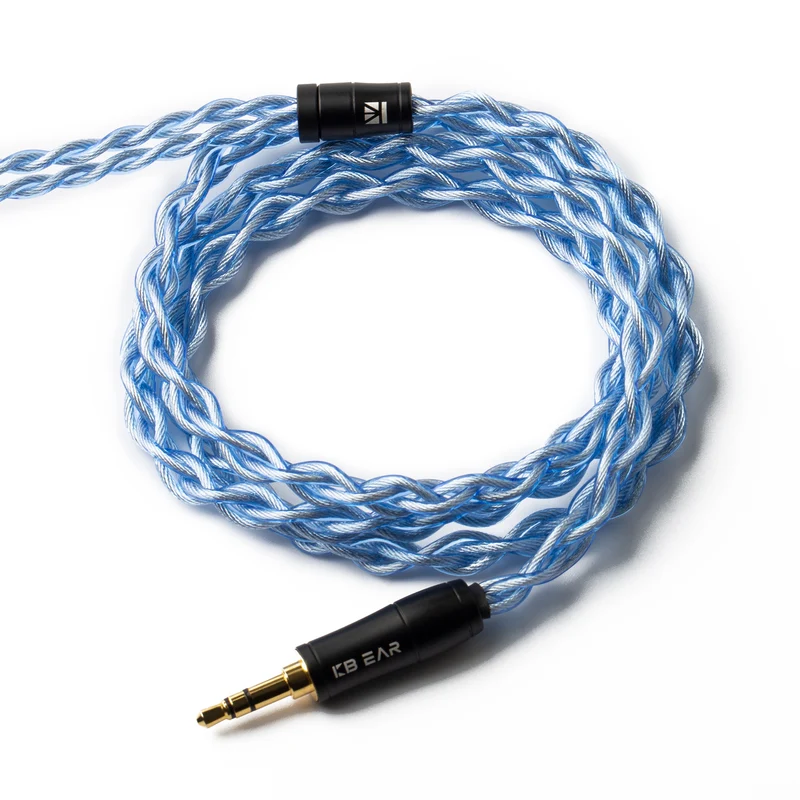 【KBEAR Glaze——Clearance】High purity OFC Silver-plated Upgraded Cables 4 Cores 35 Strands 1.2m Long