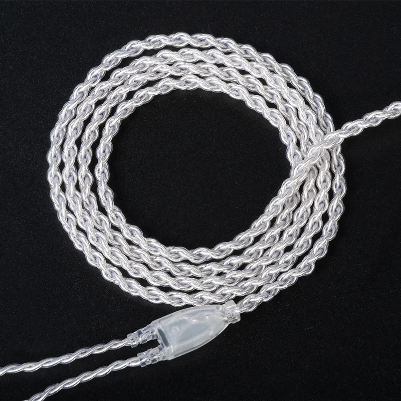 【KBEAR Refreshing——Clearance】4 Strands 5N Silver-plated OFC Upgraded Cables 1.2M Long