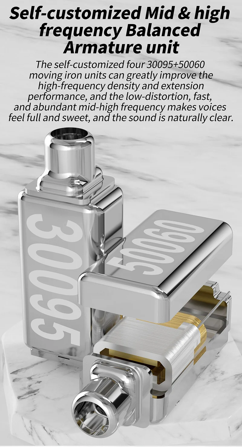 【CCA C10】4BA 1DD 10 Hybrid Drivers in Ear Monitor Headphone HiFi IEM Earphones