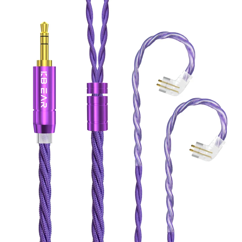 【KBEAR ST19——Clearance】4-Core 5N OFC Upgrade Cable for IEM Earphones