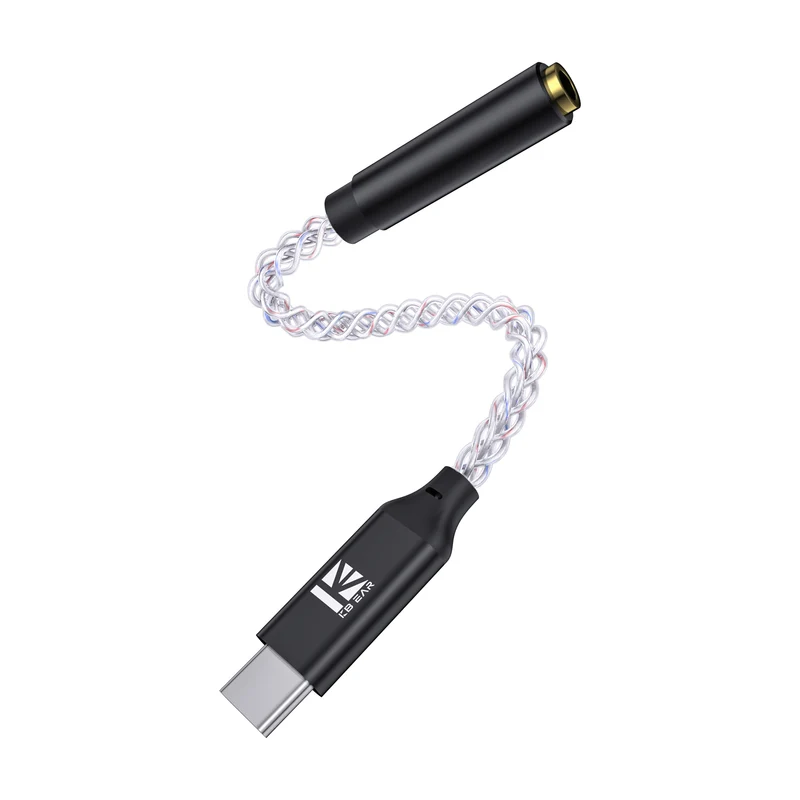 【KBEAR TC12 Pro——Clearance】Type-C to 3.5mm Earphone Adapter, HIFI Sound Quality, Easy Connection