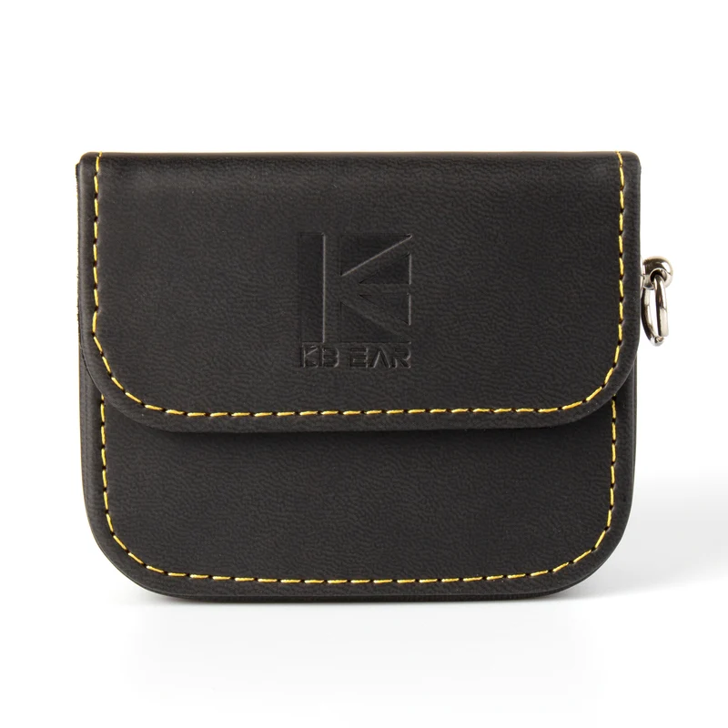 【KBEAR BP02】 Headphone Leather Bag Storage Earphone Bag Earbuds Leather Case