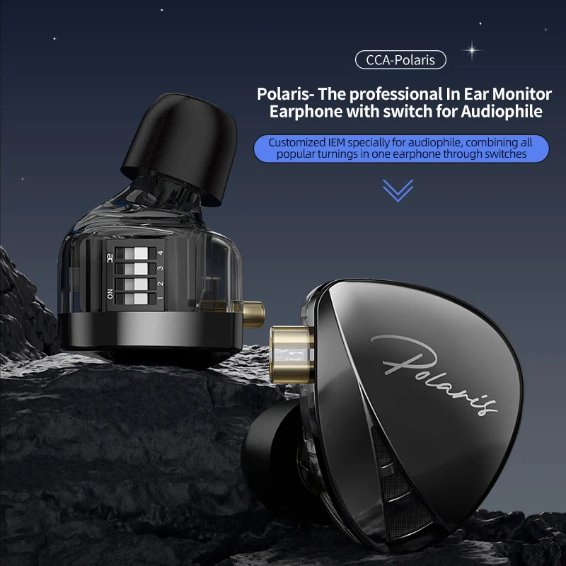 【CCA Polaris】Dual Cavity Dynamic Driver In Ear Monitors IEM Earphones
