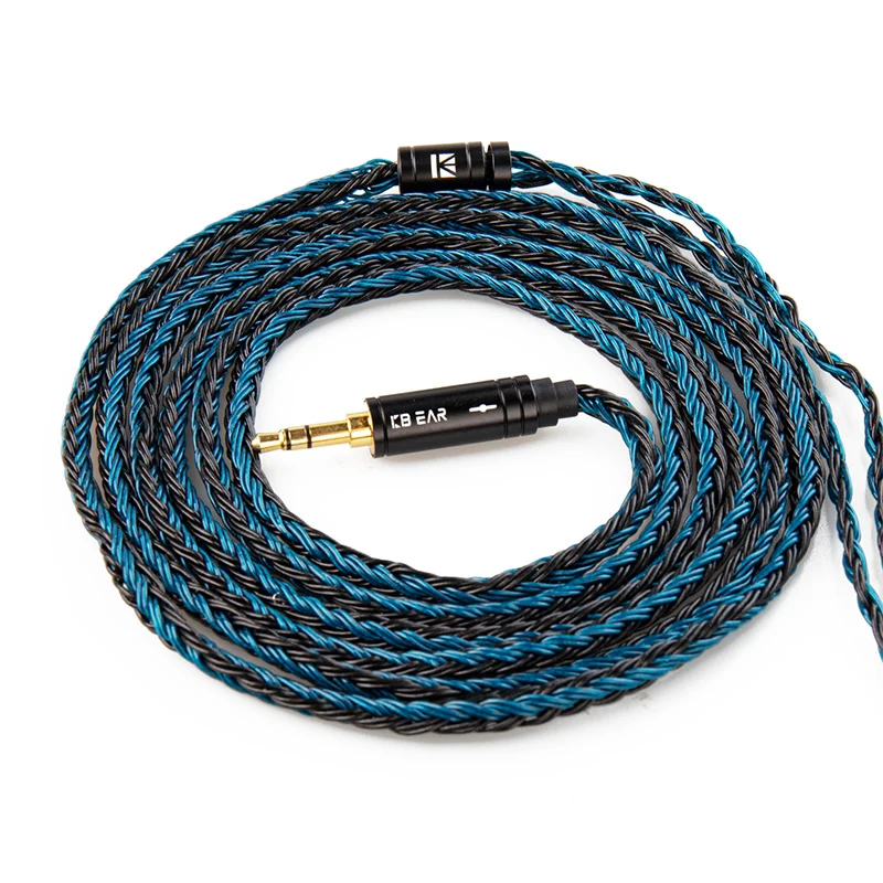【KBEAR ST16 Plus】 Crystal 16 Cores 2M Long Upgrade Cable 5N Single Copper Silver-plated