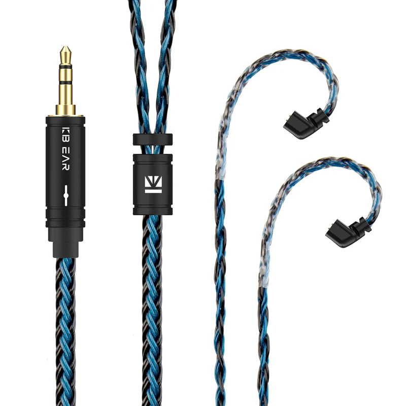 【KBEAR ST16 Plus】 Crystal 16 Cores 2M Long Upgrade Cable 5N Single Copper Silver-plated