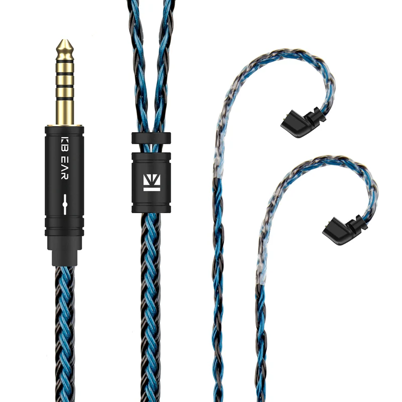 【KBEAR ST16 Plus】 Crystal 16 Cores 2M Long Upgrade Cable 5N Single Copper Silver-plated