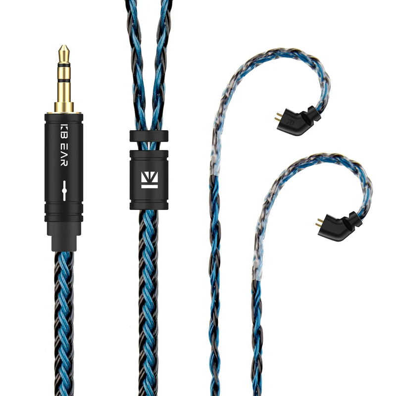 【KBEAR ST16 Plus】 Crystal 16 Cores 2M Long Upgrade Cable 5N Single Copper Silver-plated