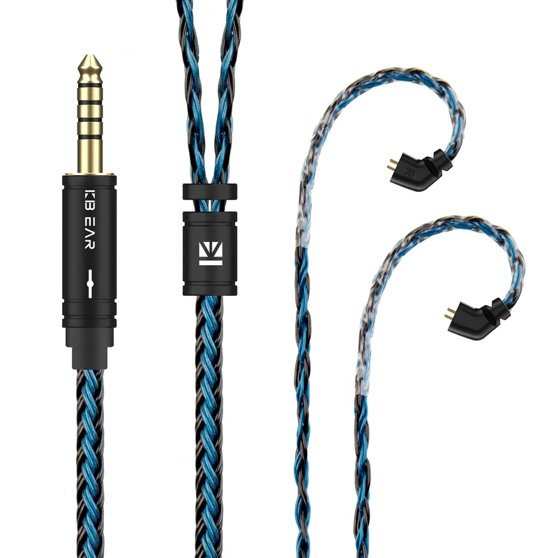 【KBEAR ST16 Plus】 Crystal 16 Cores 2M Long Upgrade Cable 5N Single Copper Silver-plated