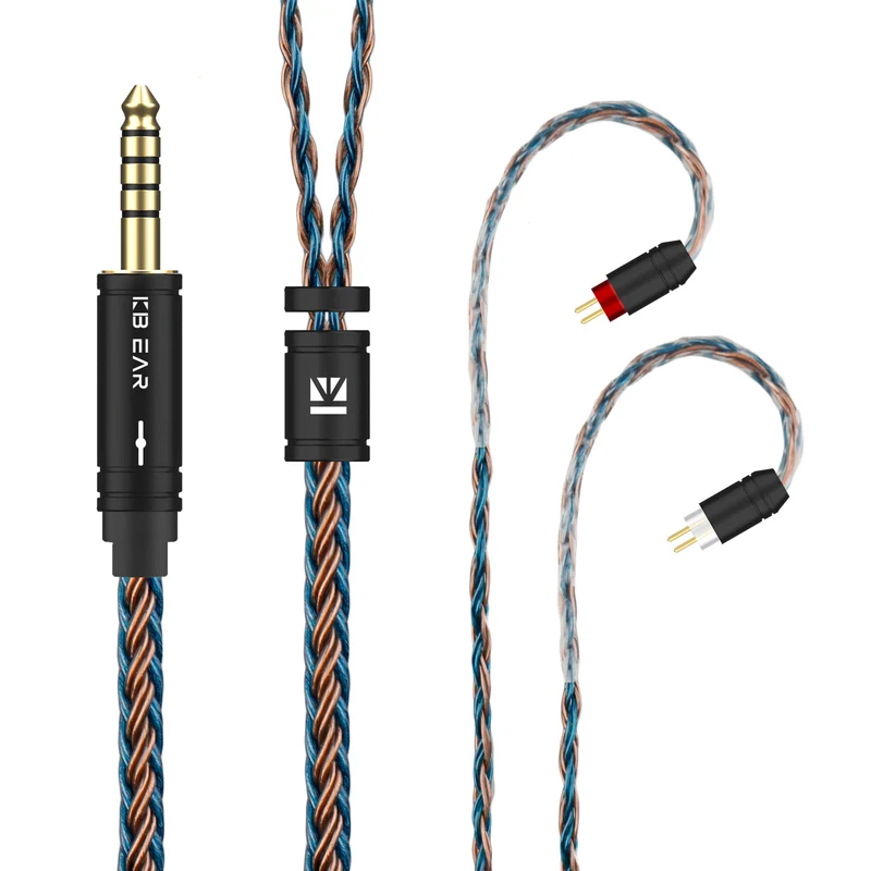【KBEAR ST16 Plus】 Crystal 16 Cores 2M Long Upgrade Cable 5N Single Copper Silver-plated