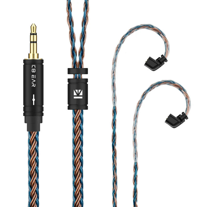 【KBEAR ST16 Plus】 Crystal 16 Cores 2M Long Upgrade Cable 5N Single Copper Silver-plated