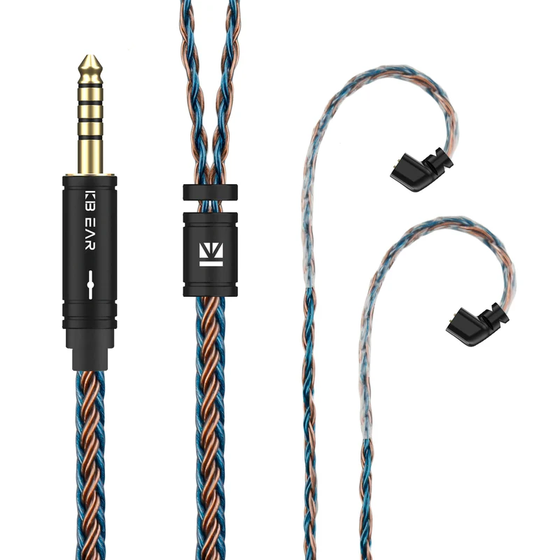 【KBEAR ST16 Plus】 Crystal 16 Cores 2M Long Upgrade Cable 5N Single Copper Silver-plated
