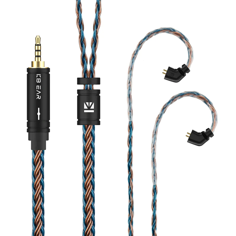 【KBEAR ST16 Plus】 Crystal 16 Cores 2M Long Upgrade Cable 5N Single Copper Silver-plated